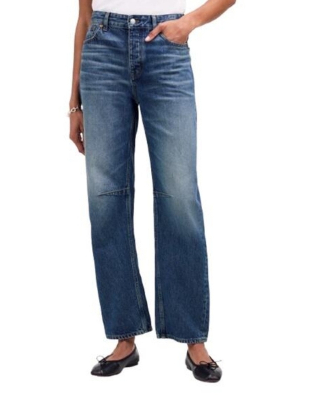 Madewell Darted Barrel Leg Jeans